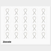 White Awareness Ribbon Art Sticker Decals (Vel)