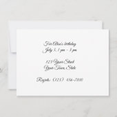 White Azalea Flat Enregistrer La Carte Date (Dos)