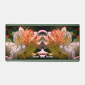 White Azalea Flower Blossom Bud Personalized Bureaumat (Voorkant)