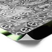 White Azalea Flower Lijst Uw foto toevoegen Poster (Hoek)