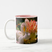 White Azalea Flower Personalized Tweekleurige Koffiemok (Links)