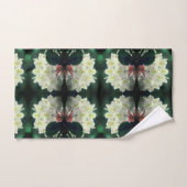White Azalea Flower with Raindrops Abstract Bad Handdoek (Handdoek)