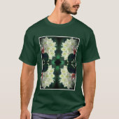 White Azalea Flower with Raindrops Abstract T-shirt (Voorkant)