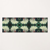 White Azalea Flower with Raindrops Abstract Yogamat (Voorkant (horizontaal))