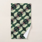White Azalea Flower with Raindrops Pattern Bad Handdoek (Handdoek)