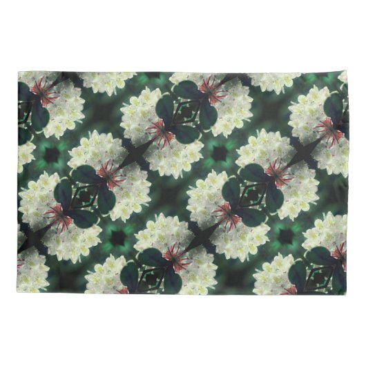 White Azalea Flower with Raindrops Pattern Kussensloop (Achterkant)