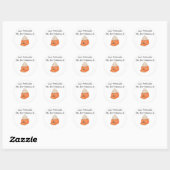 White Baby Halloween net aangekomen Ronde Sticker (Vel)
