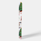 White Background Christmas Decorative Pattern Case-Mate iPhone Case (Achterkant / Rechts)