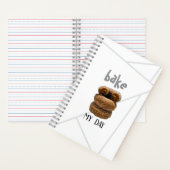 White Bake My Day Spiral Carnet (À l'intérieur)