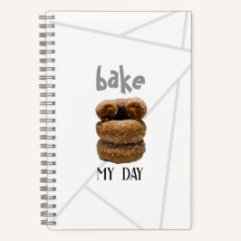 White Bake My Day Spiral Notitieboek