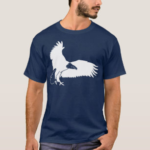 White Bald Eagle die inschakelt voor een dode afbe T-shirt