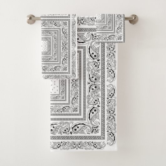 White Bandanarama Bad Handdoek (Insitu)