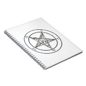 White Baphomet notebook Notitieboek (Rechterzijde)