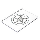 White Baphomet notebook Notitieboek (Linkerzijde)
