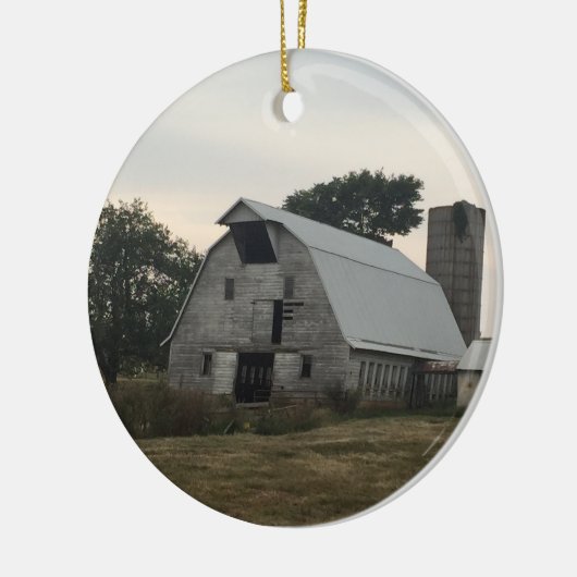White Barn Ornament (Links)