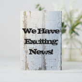 White Barn Wood Rustic Save the Date (Staand voorkant)