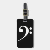 White Bass Clef Bagagelabel (Voorkant verticaal)