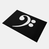 White Bass Clef Deurmat (Schuin)