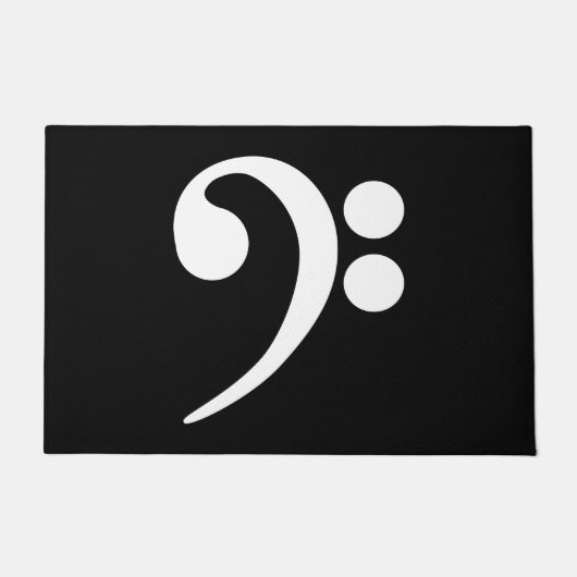 White Bass Clef Deurmat (Voorkant)