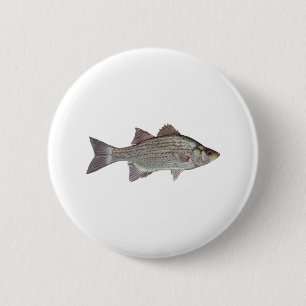 White Bass Logo Ronde Button 5,7 Cm