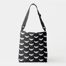 White Bat Halloween Crossbody Tas