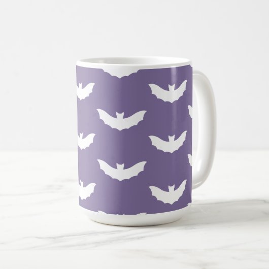 White Bat Halloween Mok (Voorkant rechts)