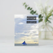 White Beach Boracay Briefkaart (Staand voorkant)