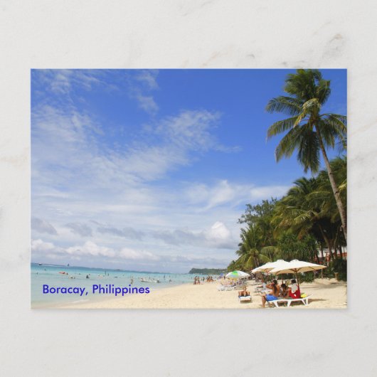 White Beach, Boracay Carte postale (Devant)