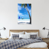 White Beach | Boracay, Filipijnen Canvas Afdruk (Insitu (Slaapkamer))