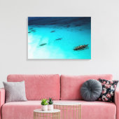 White Beach Canvas Afdruk (Insitu (Woonkamer))