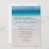 White Beach Custom Wedding Invitation (Devant)