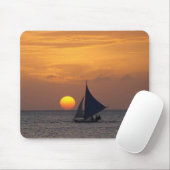White Beach Sunset Muismat (Met muis)