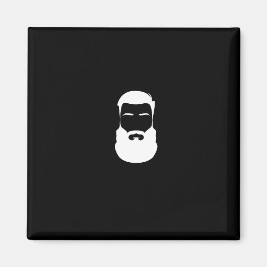 White Beard Magnet Magneet (Voorkant)