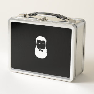 White Beard Metal Lunch Box