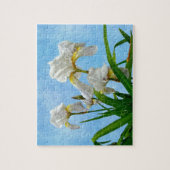White Bearted Iris Blossom Legpuzzel (Verticaal)