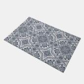 White Bee Mandala Pattern Deurmat (Schuin)