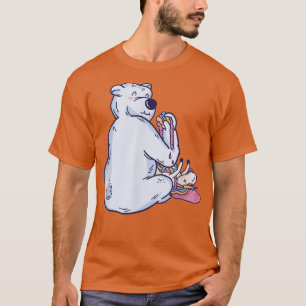White Beer Eating Unicorn T-shirt
