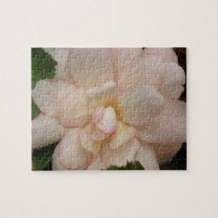 White Begonia Flower Puzzle Legpuzzel