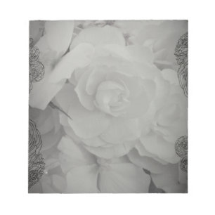 White Begonia Notitieblok