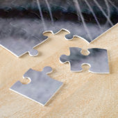 White Bengal Tiger Face Photo Afbeelding Legpuzzel (Zijkant)