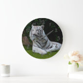 White Bengal Tiger Grote Klok (Huis)