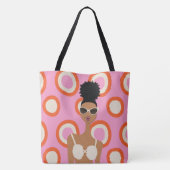 White Bikini Beach Bag Draagtas (Achterkant)