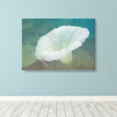 White Bindweed - Wild Perennial Morning Glory Canvas Afdruk (Insitu (Houten vloer))
