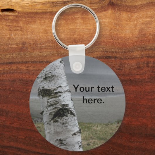 White Birch Sleutelhanger (Voorkant)