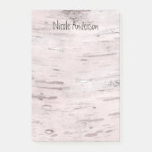 White Birch Tree Wood Rustic Barn Personalized Post-it® Notes (Voorkant)