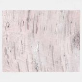 White Birch Tree Wood Rustin Barn Farmhouse Chic Fleece Deken (Voorkant (Horizontaal))