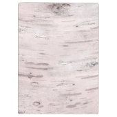 White Birch Tree Wood Rustin Barn Farmhouse Chic Klembord (Achterkant)