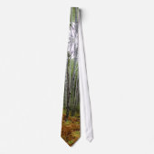 White Birch Trees and Herfst Ferns in Rocky Mounta Stropdas (Voorkant)