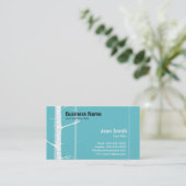 White Birch Trees Forest Green visitekaartje (Staand voorkant)