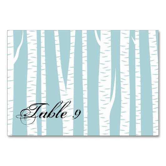 White Birch Trees Kaart (Voorkant)